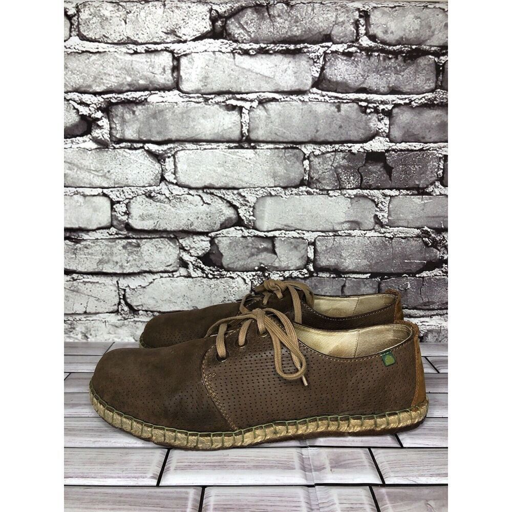 El Naturalista Brown Leather Oxfords Lace Up Sneakers Shoes Men’s Sz 44EU/11M US